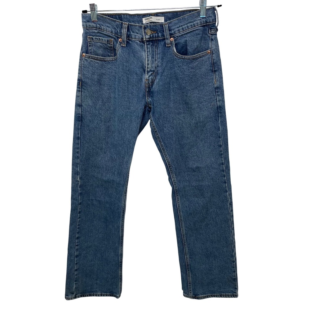 Signature Gold by Levi Strauss Mens Relaxed Fit Medium Wash Jeans W30 L30 Casual
